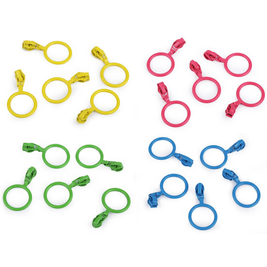 Slider for nylon / spiral zippers no 3 with colored ring - Yellow (100 Pieces) Slider for nylon / spiral zippers no 3 with colored ring - Yellow (100 Pieces)