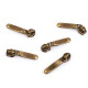 Slider for nylon / spiral zippers no 5, decorative - Gold metal (10 Pieces) Slider for nylon / spiral zippers no 5, decorative - Gold metal (10 Pieces)