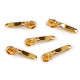 Slider for nylon / spiral zippers no 5, decorative - Gold metal (10 Pieces) Slider for nylon / spiral zippers no 5, decorative - Gold metal (10 Pieces)