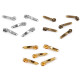Slider for nylon / spiral zippers no 5, decorative - Gold metal (10 Pieces) Slider for nylon / spiral zippers no 5, decorative - Gold metal (10 Pieces)