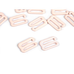 Metal bra straps hook width 12 mm - Nude (10 Pieces)