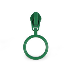 Tirette pour fermeture éclair en nylon, no 5, avec anneau coloré - Vert pastel (20 Pièces)