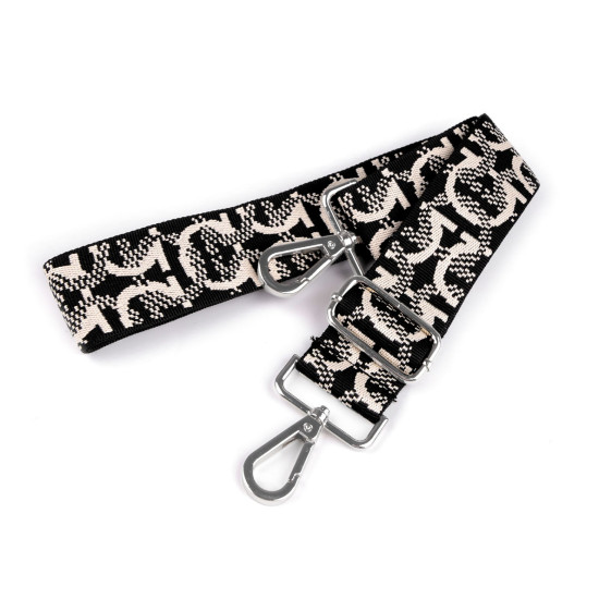 Bag handles / strap for bag with hooks, width 3.8 cm - Beige (1 Piece) Bag handles / strap for bag with hooks, width 3.8 cm - Beige (1 Piece)