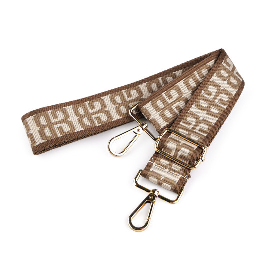 Bag handles / strap for bag with hooks, width 3.8 cm - Beige (1 Piece) Bag handles / strap for bag with hooks, width 3.8 cm - Beige (1 Piece)