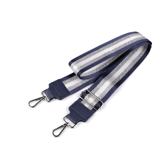 Bag handle / strap for bags with hooks width 5 cm - Blue dark (5 Pieces) Bag handle / strap for bags with hooks width 5 cm - Blue dark (5 Pieces)