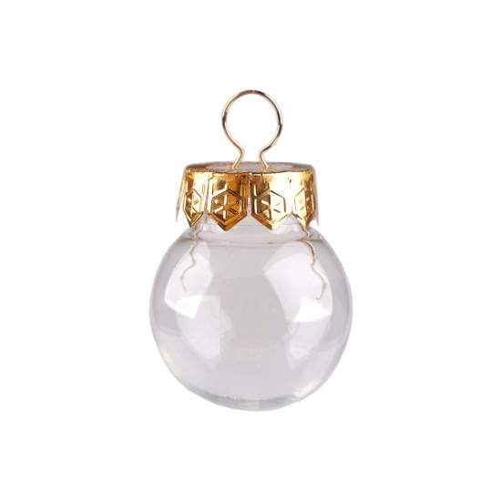 Bombka do ozdabiania ø4 cm - Transparent (10 Sztuki) Bombka do ozdabiania ø4 cm - Transparent (10 Sztuki)