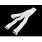 Bretelle de soutien-gorge pour dos nu avec fermoir métallique, largeur 15 mm - Blanc (1 Pièce)