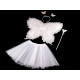 Carnival / party costume - fairy, feather wings - White (1 Set) Carnival / party costume - fairy, feather wings - White (1 Set)