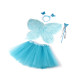 Carnival / party costume - fairy, feather wings - White (1 Set) Carnival / party costume - fairy, feather wings - White (1 Set)