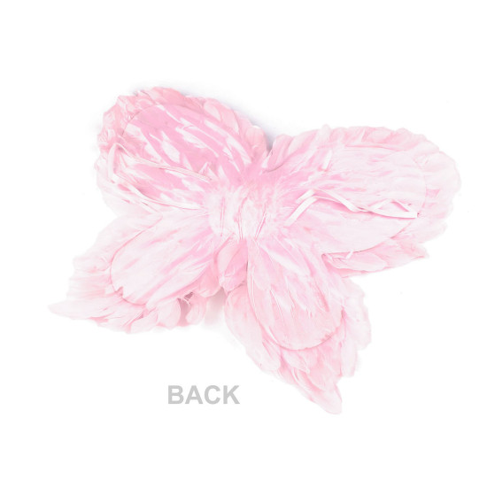 Carnival / party costume - fairy, feather wings - White (1 Set) Carnival / party costume - fairy, feather wings - White (1 Set)