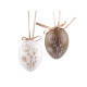 Hanging easter eggs decoration - White (6 Pieces)