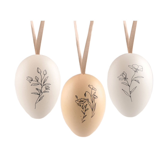 Hanging easter eggs - Natural light (12 Pieces)