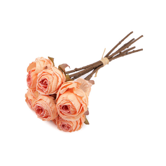 Artificial rose vintage bouquet - Salmon (1 Bunch) Artificial rose vintage bouquet - Salmon (1 Bunch)
