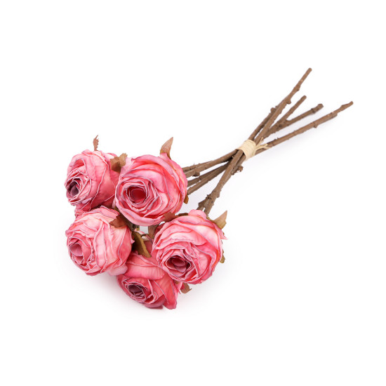 Artificial rose vintage bouquet - Salmon (1 Bunch) Artificial rose vintage bouquet - Salmon (1 Bunch)