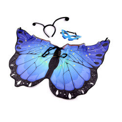 Carnival / party costume - butterfly - Blue (1 Set)