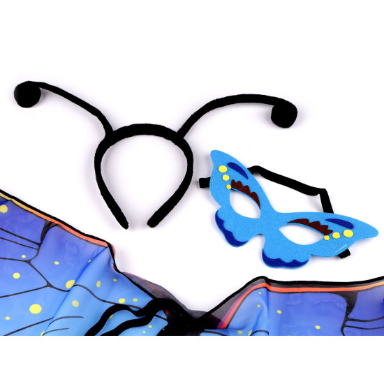 Carnival / party costume - butterfly - Blue (1 Set) Carnival / party costume - butterfly - Blue (1 Set)
