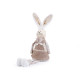 Decoration of a sitting hare / bunny - Ivory (1 Piece)