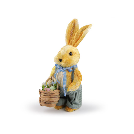 Decoration of a sitting hare / bunny - Ivory (1 Piece)