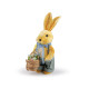 Decoration of a sitting hare / bunny - Ivory (1 Piece)