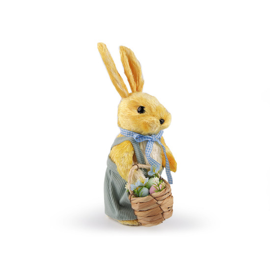 Decoration of a sitting hare / bunny - Ivory (1 Piece)