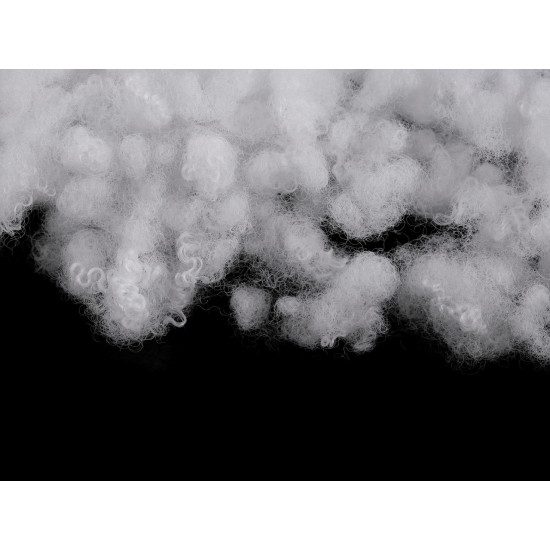 Hollow fiber polyester ball fiber filling / toy stuffing, 500 g, bleached - White (4 Bags) Hollow fiber polyester ball fiber filling / toy stuffing, 500 g, bleached - White (4 Bags)