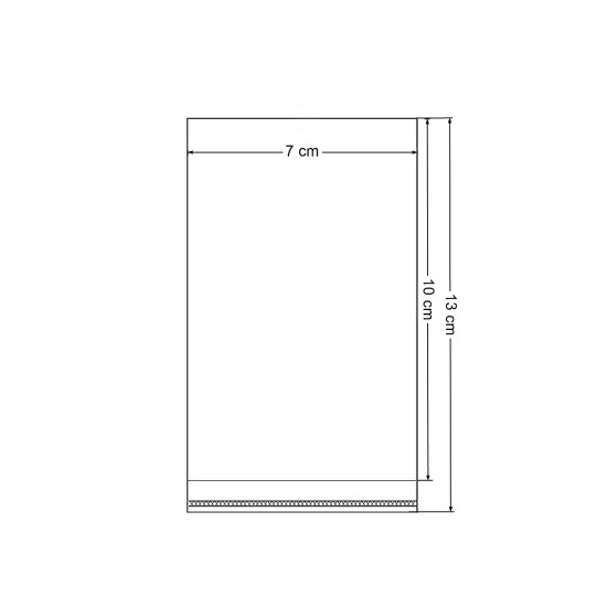 Torby foliowe z paskiem klejącym 7x10 cm - Transparent (100 Sztuki) Torby foliowe z paskiem klejącym 7x10 cm - Transparent (100 Sztuki)