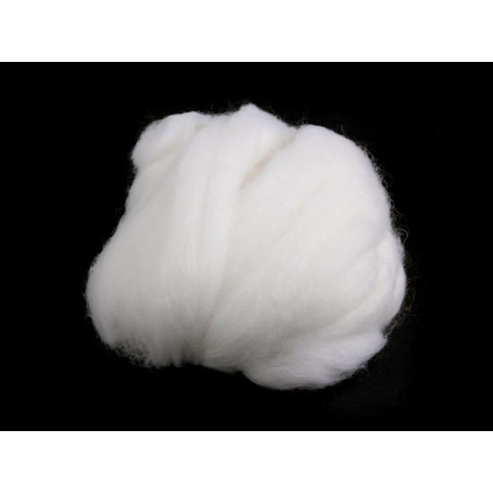 Wool fleece roving 20 g combed - Red (1 Bag) Wool fleece roving 20 g combed - Red (1 Bag)