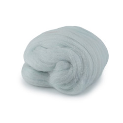 Wool fleece roving 20 g combed - Pigeon blue (1 Bag)