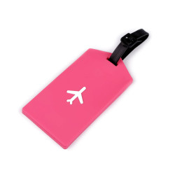 Luggage name tag, suitcase - Pink (1 Piece)