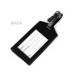 Luggage name tag, suitcase - Black (1 Piece)