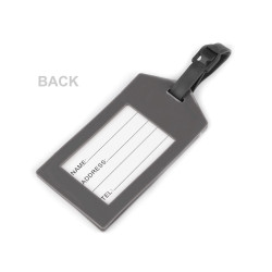 Luggage name tag, suitcase - Grey (1 Piece)