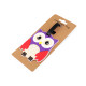 Luggage name tag - owl, unicorn - Violet (1 Piece) Luggage name tag - owl, unicorn - Violet (1 Piece)