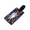 Luggage name tag - owl, unicorn - Dark purple (1 Piece)