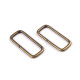 Anillo metálico rectangular para cinta de mochila, ancho 25 mm - Latón antiguo (100 Piezas) Anillo metálico rectangular para cinta de mochila, ancho 25 mm - Latón antiguo (100 Piezas)