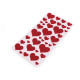Self-adhesive foam rubber moosgummi hearts with glitter - mix of sizes - Light pink (1 Card) Self-adhesive foam rubber moosgummi hearts with glitter - mix of sizes - Light pink (1 Card)