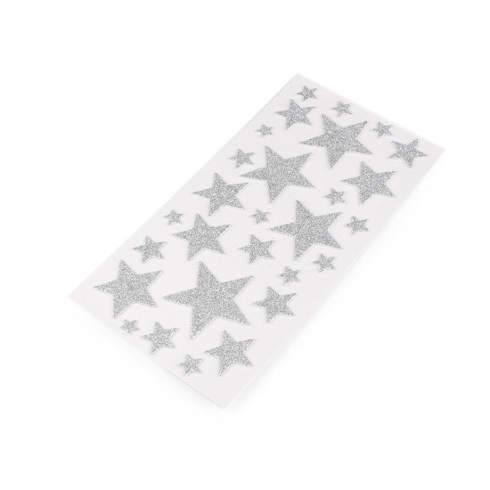 Self-adhesive foam rubber moosgummi stars with glitter - mix of sizes - Gold (1 Card) Self-adhesive foam rubber moosgummi stars with glitter - mix of sizes - Gold (1 Card)
