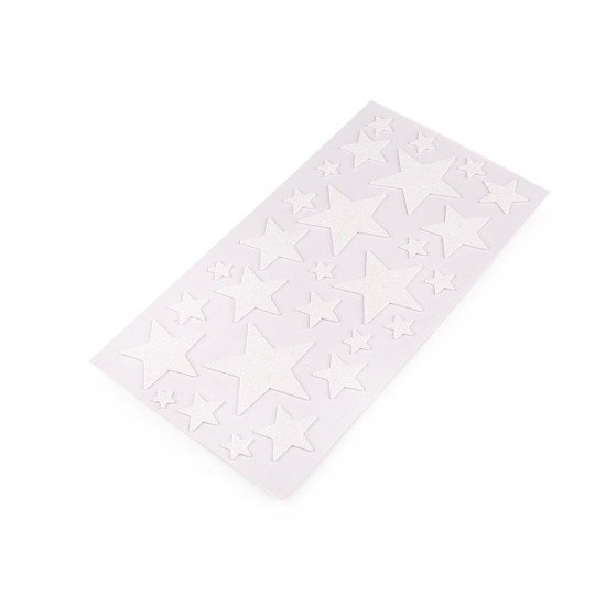 Self-adhesive foam rubber moosgummi stars with glitter - mix of sizes - Gold (1 Card) Self-adhesive foam rubber moosgummi stars with glitter - mix of sizes - Gold (1 Card)