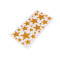 Self-adhesive foam rubber moosgummi stars with glitter - mix of sizes - Gold (1 Card)