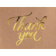 Ajándék papír táska thank you 16x22 cm - Természetes barna (12 Darabok) Ajándék papír táska thank you 16x22 cm - Természetes barna (12 Darabok)