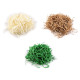Decorative paper grass 30 g wavy - Green (3 Bags)
