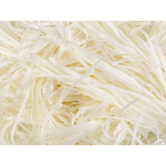Decorative paper grass 30 g - Creamy light (8 Bags)