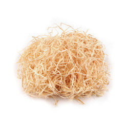 Wood wool / natural decoration grass 30 g - Ivory (1 Bag)