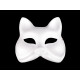 Party / carnival mask - for diy painting, animals - White (1 Piece) Party / carnival mask - for diy painting, animals - White (1 Piece)
