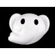 Party / carnival mask - for diy painting, animals - White (1 Piece) Party / carnival mask - for diy painting, animals - White (1 Piece)