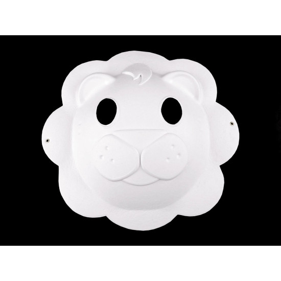 Party / carnival mask - for diy painting, animals - White (1 Piece) Party / carnival mask - for diy painting, animals - White (1 Piece)