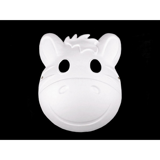 Party / carnival mask - for diy painting, animals - White (1 Piece) Party / carnival mask - for diy painting, animals - White (1 Piece)