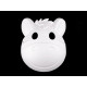 Party / carnival mask - for diy painting, animals - White (1 Piece) Party / carnival mask - for diy painting, animals - White (1 Piece)