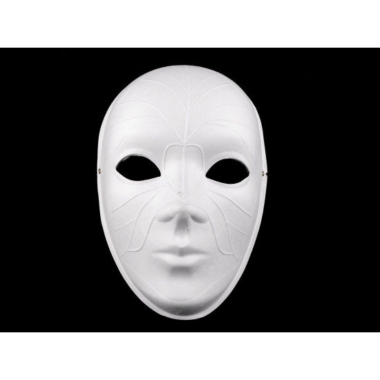 Carnival eye mask for diy painting - venetian - White (1 Piece) Carnival eye mask for diy painting - venetian - White (1 Piece)