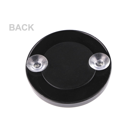 Magnifying mirror with suction cups ø9; 10 cm - Black (1 Piece) Magnifying mirror with suction cups ø9; 10 cm - Black (1 Piece)