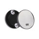 Magnifying mirror with suction cups ø9; 10 cm - Black (1 Piece) Magnifying mirror with suction cups ø9; 10 cm - Black (1 Piece)